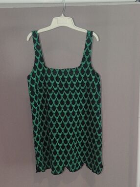 Zara Knit Green And Black Sundress NWT Large